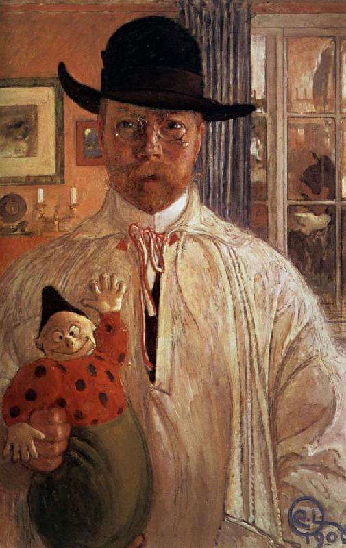 Carl Olaf Larsson Self-Portrait oil painting image
